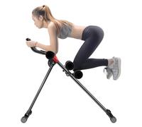 kiskick Máquina de abdominales ajustable en casa o gimnasio para entrenamiento de fuerza central, silla romana de hiperextensión para entrenamiento abdominal, plegable, entrenador abdominal para