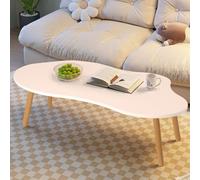kiskick Mesa auxiliar pequeña para espacios pequeños, mesa baja, con 4 patas resistentes de madera maciza, mesa de té moderna de mediados de siglo, mesas de suelo para sentarse en el suelo, mesas de