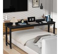 kiskick Mesa de cama de altura ajustable, mesa sobre la cama con ruedas, escritorio médico sobre cama, mesa reclinable sobre la cama, mesa reclinable para el hogar, oficina, dormitorio, hospital,