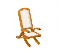 kiskick Mini silla, 1:12 Modelo de mini silla Alta simulación Antideformado Detalles enriquecidos Casa de muñecas decorativa de madera Vintage Sofá individual Silla Juguete Jugar Casa Suministro C