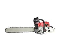 kiskick Motosierra de gas de 58 cc, motosierra profesional de 20 pulgadas con motor de 2 ciclos y sistema antivibración, engrasador automático de cadena, arranque rápido, freno de cadena inercial