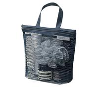 kiskick Organizador de ducha de malla, bolsa de aseo de malla, bolsa de ducha de malla, con asa portátil, cremallera, secado rápido, resistente, gran capacidad, organizador de maquillaje para viajes,