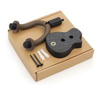 kiskick Organizador de guitarra, soporte de gancho para colgar en la pared para instrumentos musicales, colgador de pared para guitarra Negro Un