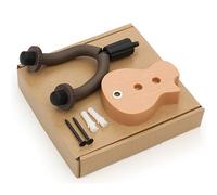 kiskick Organizador de guitarra, soporte de gancho para colgar en la pared para instrumentos musicales, colgador de pared para guitarra Marrón claro B