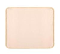 kiskick Paquete de aceite de ricino absorbente reutilizable para acondicionar el sueño, capa interior de terciopelo suave, lavable, asistente de cuidado esencial, ayuda natural, caqui, A