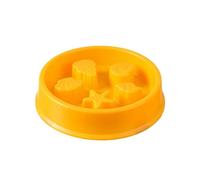 kiskick Plato de comida para mascotas duradero con parte inferior estable antiasfixia comedero para mascotas estable, seguro, fácil de limpiar, diseño dispensador de alimentos lento, cuenco para