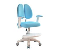 kiskick Silla de escritorio para niños, silla de estudio con altura ajustable, bonita silla de estudio para niños, sillas de computadora ajustables con inclinación hacia atrás con 360 ruedas, silla de