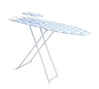 kiskick Tabla de planchar plegable de tamaño completo de 42 pulgadas, tabla de planchar de mesa ajustable en altura con pies antideslizantes, tabla de planchar extendida en el exterior con cubierta