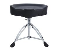 kiskick Trono de tambor resistente, trono de tambor de asiento de sillín, taburete giratorio y acolchado ajustable, asiento de tambor, taburete de tambor ajustable en altura, silla de tambor para