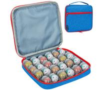 KISLANE Funda de almacenamiento compatible con 24 figuras Bakugan, BakuCores, funda compatible con 24 figuras Bakugan con bolsillo con cremallera para accesorios Bakugan, solo bolsa (azul)