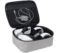 KISLANE Funda de transporte compatible con Oculus Quest 2 VR, funda de transporte todo en uno para auriculares Oculus Quest 2, se adapta a viajes, hogar, exteriores (gris), gris, moderno, gris