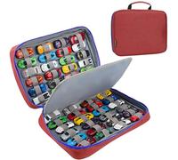 KISLANE Funda de transporte para 48 coches Hot Wheels, funda de almacenamiento para 48 coches Hot Wheels (solo bolsa (rojo)