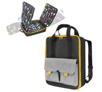 KISLANE Último almacenamiento de autos de juguete, versátil funda de doble compartimento con 4 páginas de almacenamiento, capacidad para 108 autos, funda de transporte perfecta para autos de juguete y