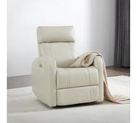 KISLOT Power Swivel Glider Rocker Recliner, FSC Certified Double Layer Backrest Truck Armrest Chair Sofa for Living Room