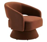 KISLOT Silla giratoria Accent Chair, FSC Certified Fabric Barrel Chair for Living Room Bedroom