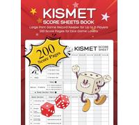Kismet Score Sheets Book: Track All Your Kismet Games with This Easy-to-Use, Large Format Score Pad - Perfect for Family, Friends, Game Nights, or Clubs!