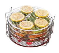 Kispog Deshidratador Rack para Ninja Foodi 6.5 y 8 qt, Instant Pot Duo Crisp 8 qt. Acero inoxidable de grado alimenticio