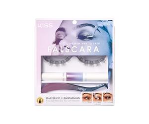 KISS 1-kfck01c Falscara Eyelash Extensión De Pestañas, color Kit De Inicio 01