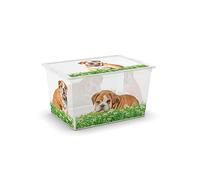 KISS 8013183085889 C-Box Style XL Cuerpo + Tapa con película Decorativa con Ruedas 55 x 38,5 x 30,5, Puppy & Kitten, 55x38.5x30.5 cm