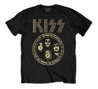 KISS 'Band Circle' (Negro) Camiseta - ¡NUEVO Y OFICIAL