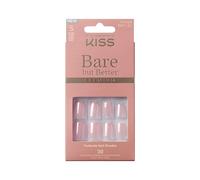 KISS Bare but Better Press-On - Clavos con pegamento para uñas, color rosa