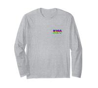 Kiss - Bolsillo con Logotipo Crazy Night Manga Larga, Unisex para Adultos, Gris Jaspeado, M