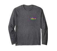 Kiss - Bolsillo con Logotipo Crazy Night Manga Larga, Unisex para Adultos, Jaspeado Oscuro, XL