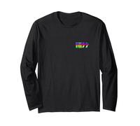Kiss - Bolsillo con Logotipo Crazy Night Manga Larga, Unisex para Adultos, Negro, XL