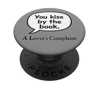 Kiss Book Romeo Juliet Shakespeare Tragedia Jugar Humorístico PopSockets PopGrip Adhesivo