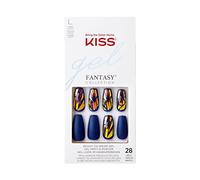 KISS Colección Glam Fantasy, Catch My Vibe, uñas de gel Special FX, incluye 28 uñas postizas, pegamento de uñas, lima de uñas y palo de manicura