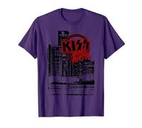 Kiss - Detroit Rock City Landscape Camiseta, Hombre, Morado, XL