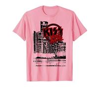 Kiss - Detroit Rock City Landscape Camiseta, Hombre, Rosado, L