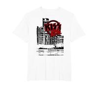 Kiss - Detroit Rock City Landscape Camiseta, Hombre Tallas Grandes, Blanco, 2X Alto