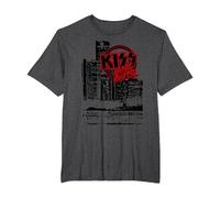 Kiss - Detroit Rock City Landscape Camiseta, Hombre Tallas Grandes, Jaspeado Oscuro, 4X Alto