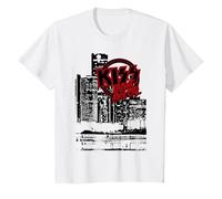 Kiss - Detroit Rock City Landscape Camiseta, Niños, Blanco, 3 años