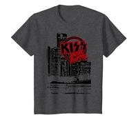 Kiss - Detroit Rock City Landscape Camiseta, Niños, Jaspeado Oscuro, 6 años