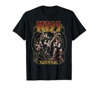 Kiss - El Cielo está en Llamas Camiseta, Hombre, Negro, L
