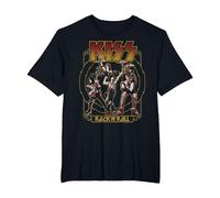Kiss - El Cielo está en Llamas Camiseta, Hombre Tallas Grandes, Negro, 3X Alto