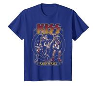 Kiss - El Cielo está en Llamas Camiseta, Niños, Azul Real, 2 años