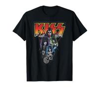 Kiss Hard Rock Music Band Neon Band by Rock Off Camiseta