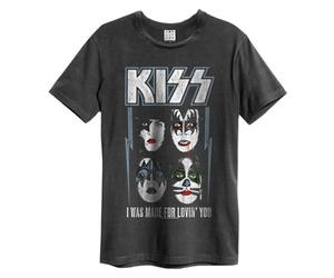 KISS - I WAS MADE FOR LOVING YOU AMPLIFIED VINTAGE CHARCOAL MEDIUM T SHIRT