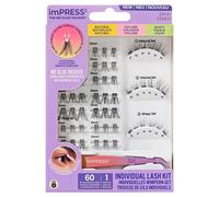 KISS imPRESS Kit de pestañas individuales preencoladas 01 (60 unidades)