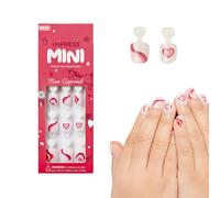 Kiss Impress No Glue Mani Press On Nails Mini Press-On Manicure for Kids 'Dream' Big 'Pink Kids Squalval La forma incluye 20 uas postizas con pe