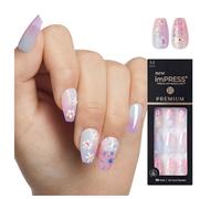 KISS imPRESS Premium Press On Nails Style Portal Prpura Atad mediano Sin pestaas separadas El kit de uas contiene 30 almohadillas de preparac