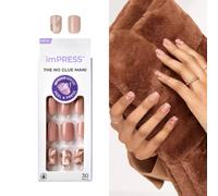 KISS Impruet No Glue Mani Press on Nails Design 'Kingdom' La forma a scrupoltura a cortocircuito rosa chiaro include 30 chiodi per prepararsi le istr