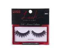 Kiss Lash Couture 5th Avenue Collection Pestocas faltas con fibras hechas a mano de seda reutilizable Estilo amigable 'Splendor' incluye pegament
