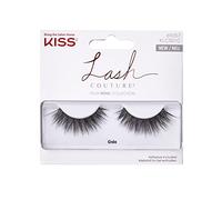 KISS Lash Couture - Juego de pestañas postizas sintéticas, 1 par de pestañas postizas, gala, ultrafinas, cónicas, incluye pegamento para pestañas