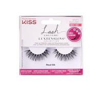 KISS Lash Couture LuXtensions Collection - 1 par de pestañas falsas, seda real, ligera y flexible, con banda superdelgada, incluye pegamento para pestañas
