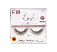 KISS Lash Couture Naked Drama Pestaas postizas Crepe' Cojn de 10 mm Banda flexible Apto para lentes de contacto Fcil de aplicar Pestaas en ti