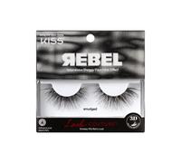 Kiss Lash Couture Rebel Collection Eyelashes 'Vibin' '14 mm incluye 1 par de lentes de contacto de pestaas amigables con las pestaas de tiras reuti